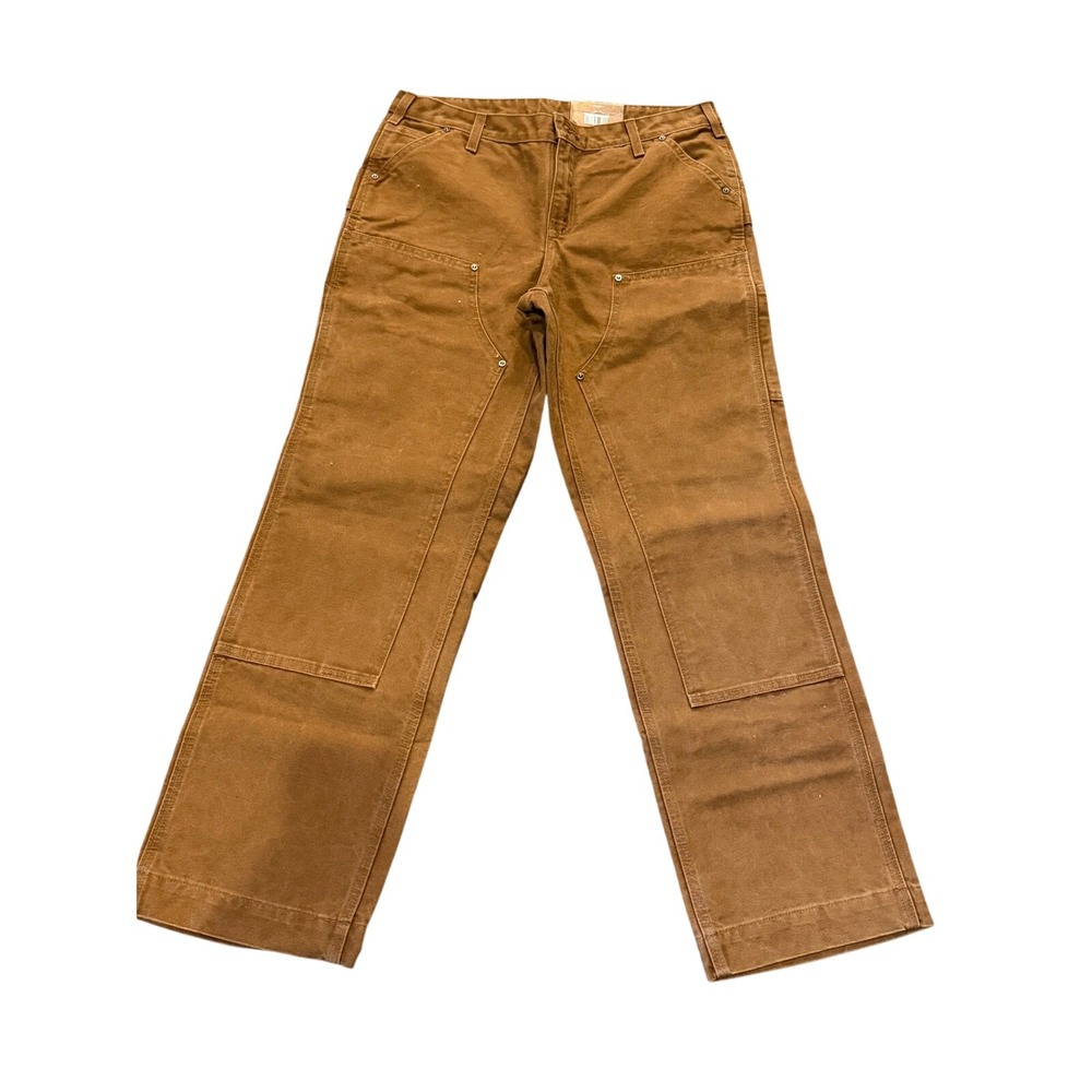 Carhartt Women's Relaxed Fit Kane Dungaree Double Front Pants 100681-211 Size 10